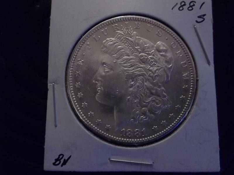 1881 S Morgan Silver Dollar BU