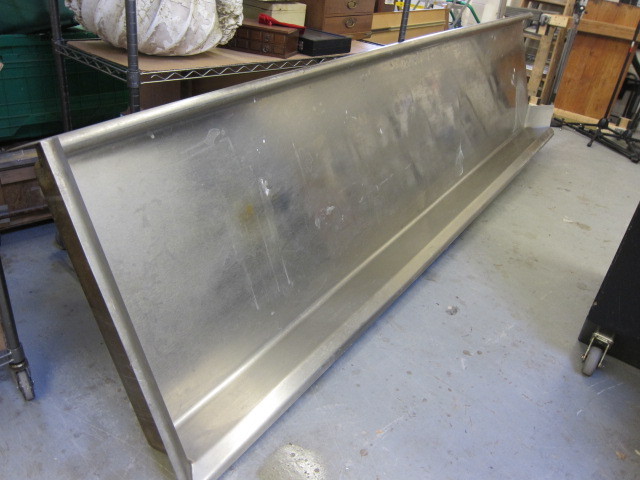 Stainless Counter, Bar Rails and Prep Shelf