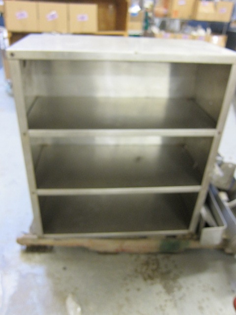 Stainless Storage Unit with Bar Rails and Can Opener