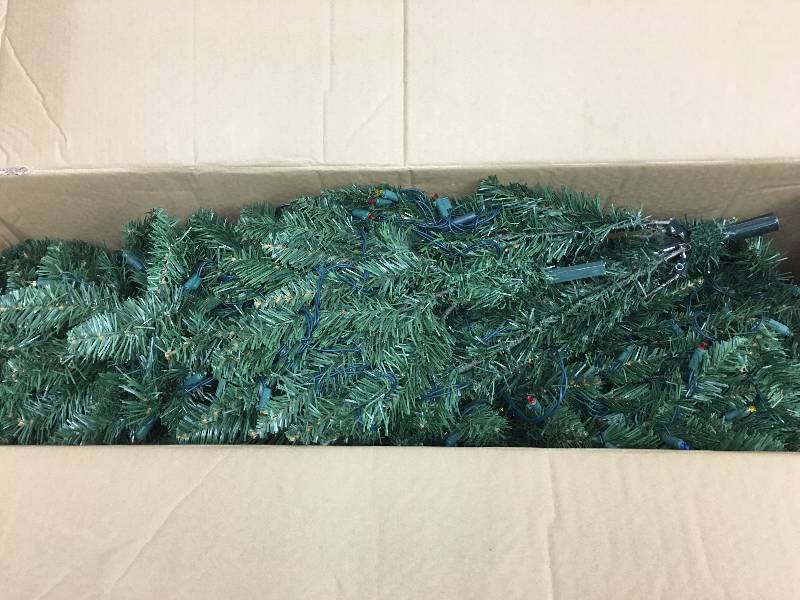lot 93 image: 7 Prelit Tree - LED Multicolor retail $159