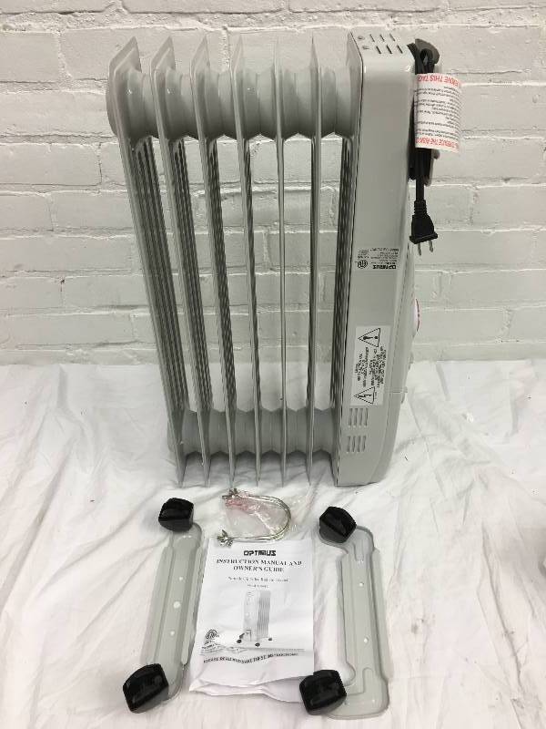 lot 91 image: Optimus Oil-Filled Radiator Heater
