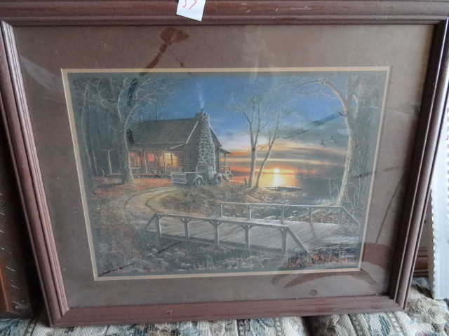 lot 37 image: Framed Jim Hansel Print