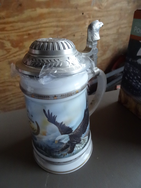 lot 54 image: Collectible Eagle Beer Stein