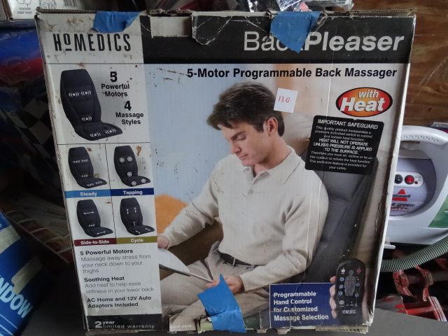 lot 130 image: Homedics Back Pleaser  Back Massager
