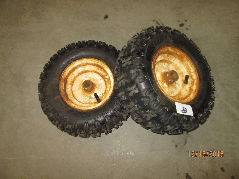 (2) Snowblower Tires