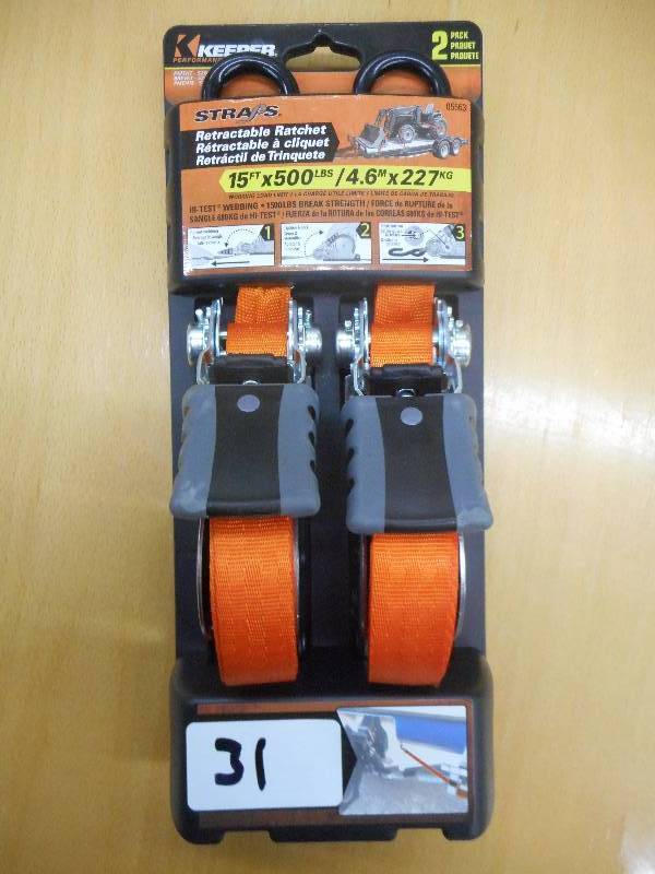Unused Keeper 2-Pack 15ftx500# Retr...