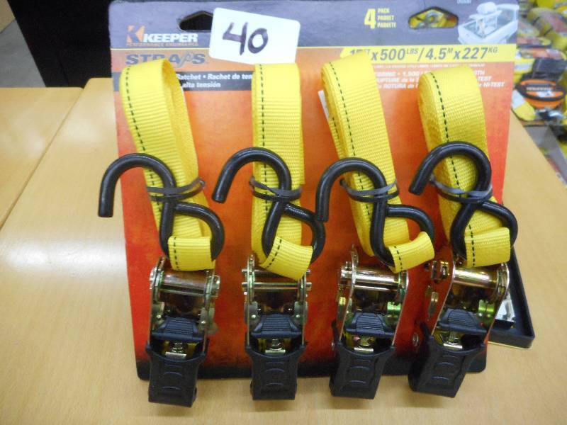 Unused Keeper 4-Pack 15ftx500# Ratc...