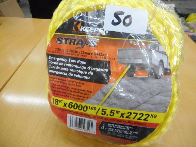 Unused Keeper 8ftx6000# Tow Rope ...
