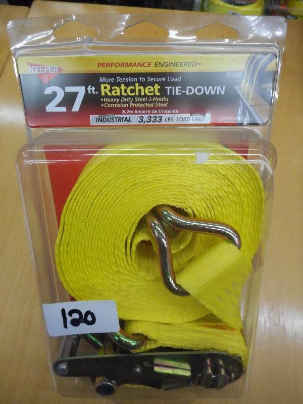 (1) Unused Keeper 2x27 3333# Ratc...