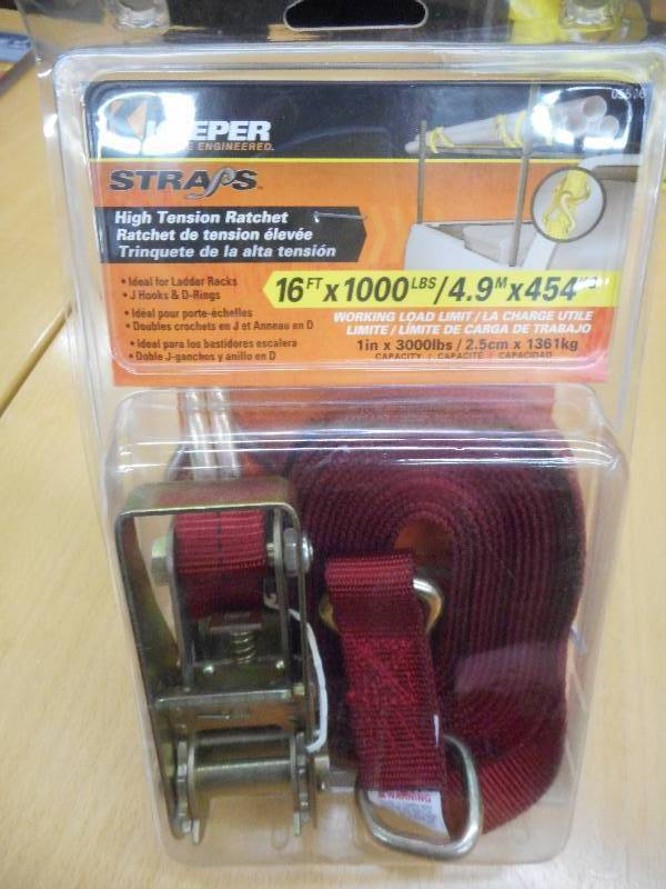 Unused Keeper 16x1000# Ratchet Str...