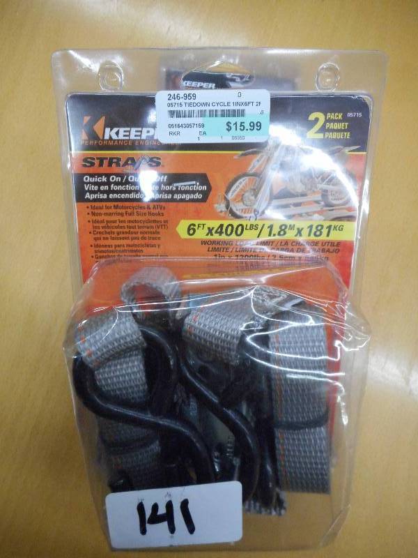 Unused Keeper 2-Pack Of 6x400# Qui...