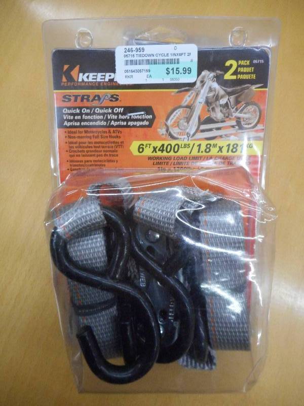 Unused Keeper 2-Pack Of 6x400# Qui...