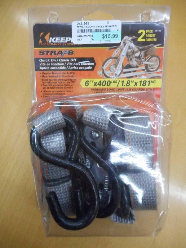 Unused Keeper 2-Pack Of 6x400# Qui...