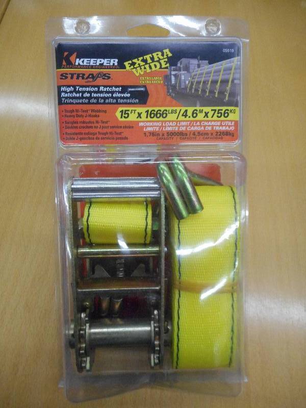 Unused Keeper 15x1666# Ratchet Str...