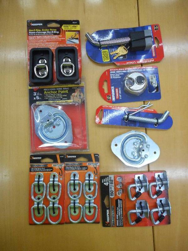 Box Of Misc Unused D-Ring Anchors,...