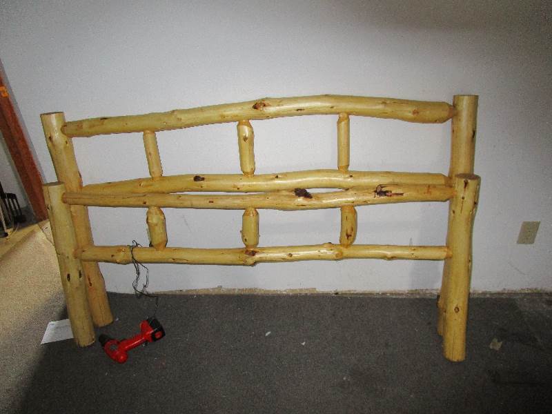 Log Headboard and Footboard