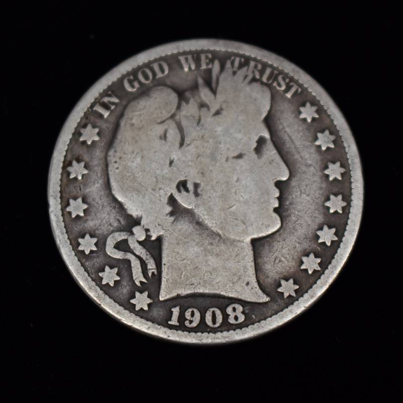 1908 Barber Half Dollar Fine Condition