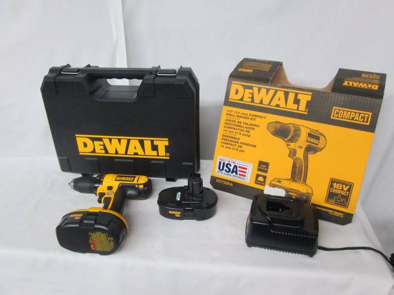 lot 10 image: DeWalt 18V Compact Drill Driver