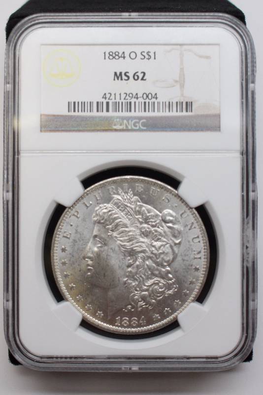 1884-O Morgan Silver Dollar NGC MS62