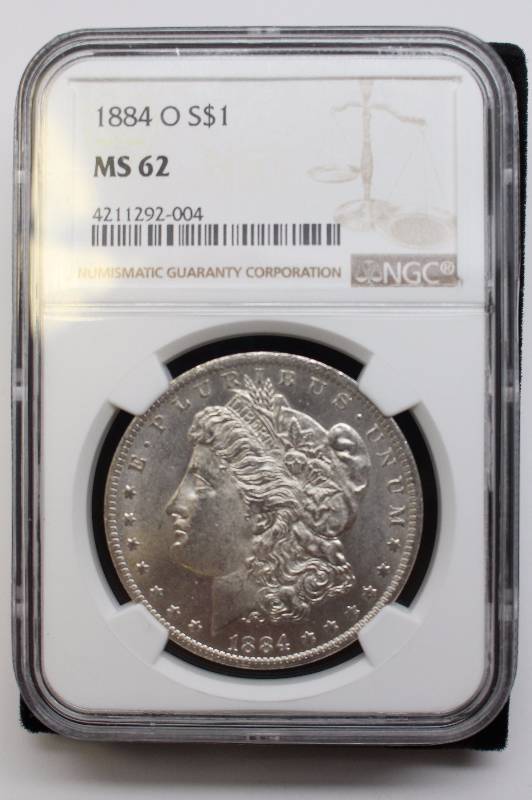 1884-O Morgan Silver Dollar NGC MS62