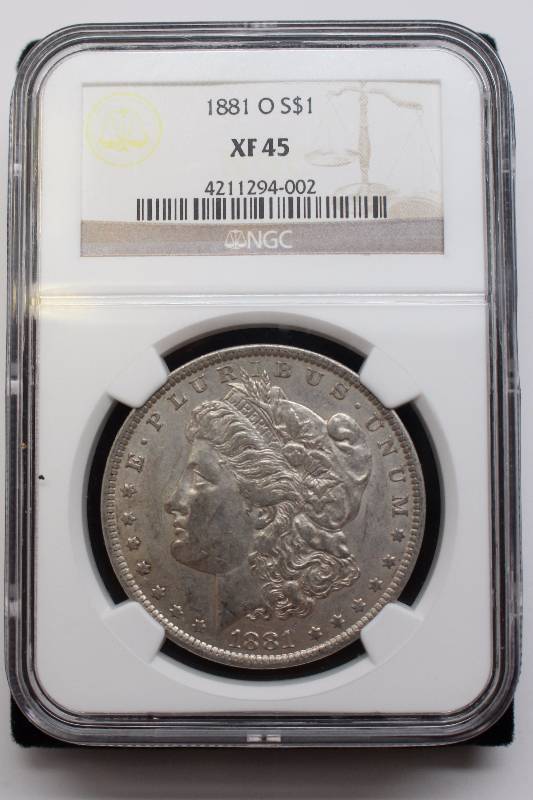 1881-O Morgan Silver Dollar NGC XF45