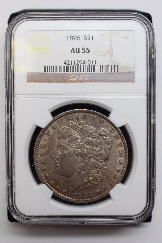 1896 Morgan Silver Dollar NGC AU55