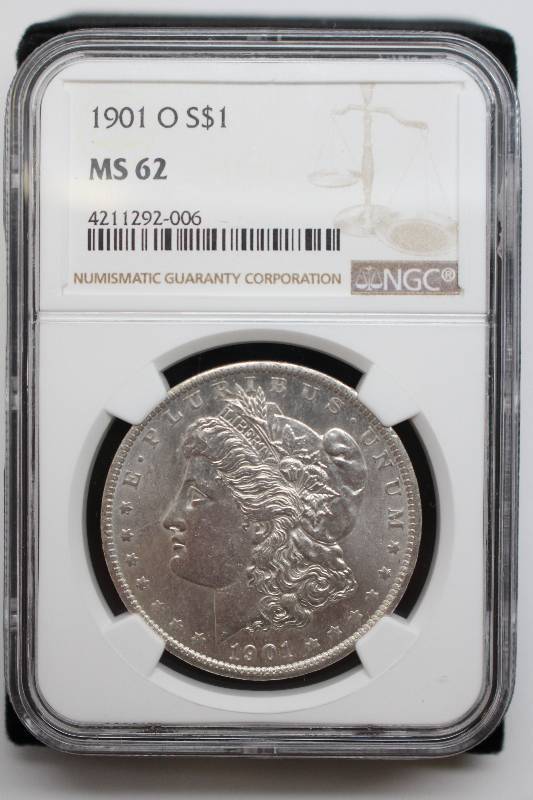 1901-O Morgan Silver Dollar NGC MS62