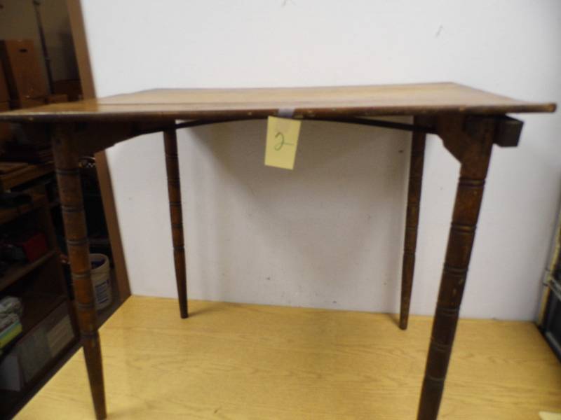 lot 2 image: Antique Folding Table