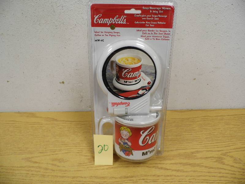 lot 20 image: Campbells Soup Beverage Warmer Set