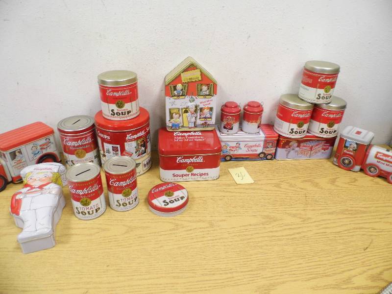 lot 30 image: Campbells Soup - Tins