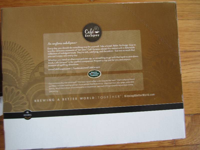 Caf Escapes Keurig k-cup milk cho...