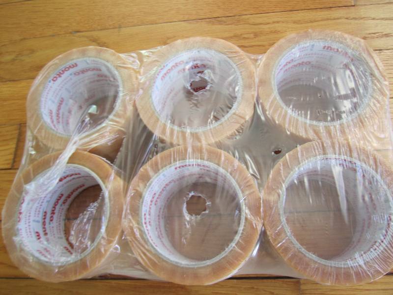 Lot of 6 rolls heavy duty packing t...