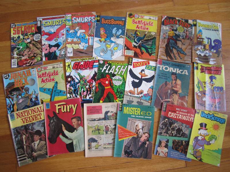 Lot of vintage comic books, some gr...
