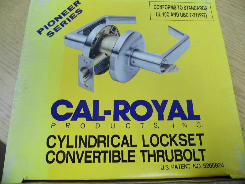 Cal Royal Storeroom Lockset
