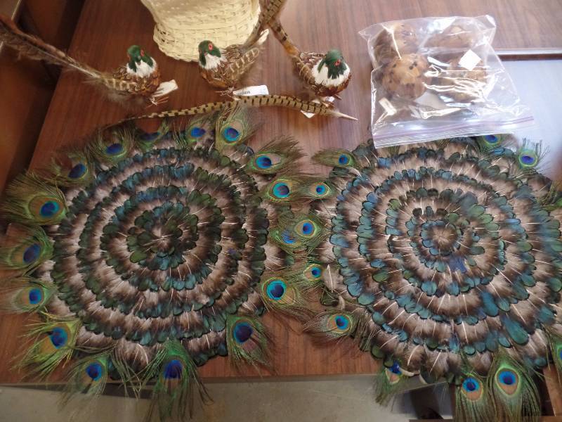 Pheasant and Peacock Decorations
