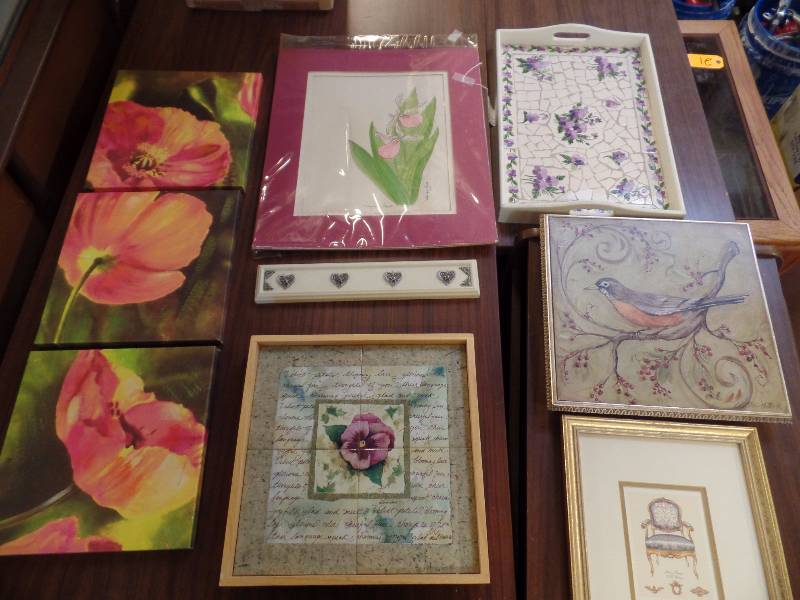 Flower Prints and Trays