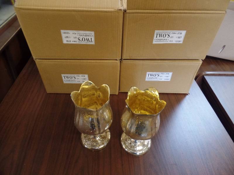 Set of Glasses with Silver