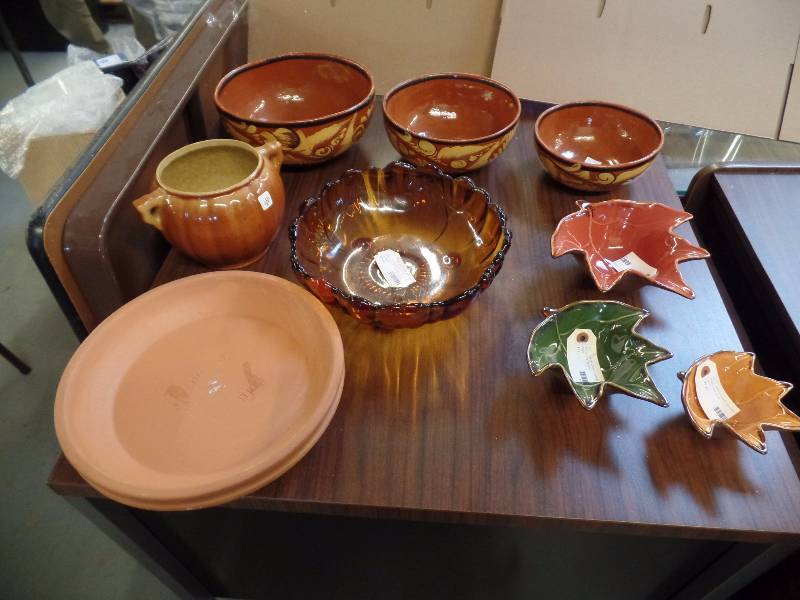 Ceramic Clay and Glass Bowls