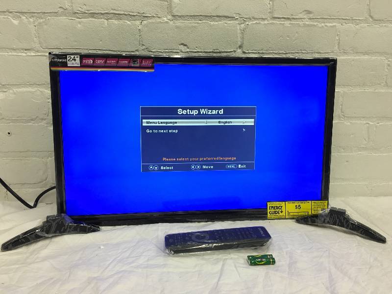 Polaroid 24 Class LED 1080p HDTV with Built-InDVD Player retail $210