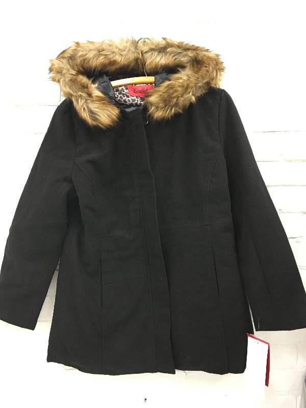 Excelled Misses Hooded Front Zip Coat retail $77 Size L