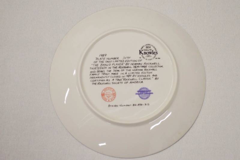 The Banjo Player Collectors Plate