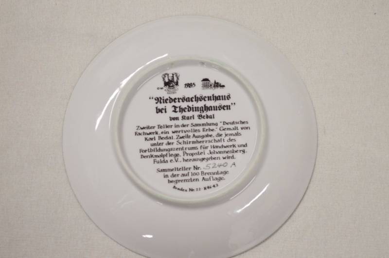 German Collectors Plate