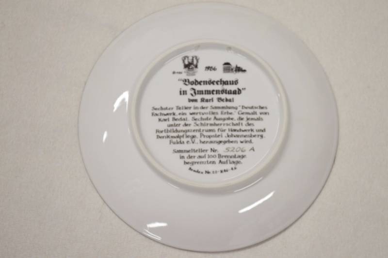 German Collectors Plate