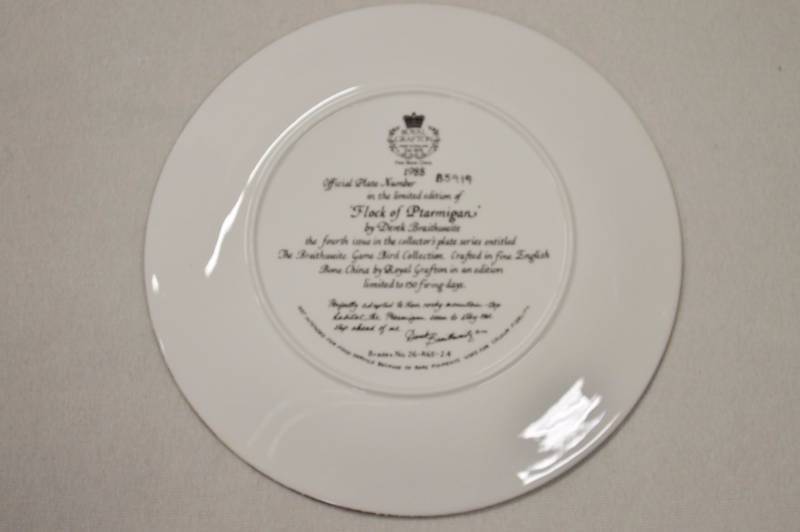 Flock of Ptarmigan Collectors Plate