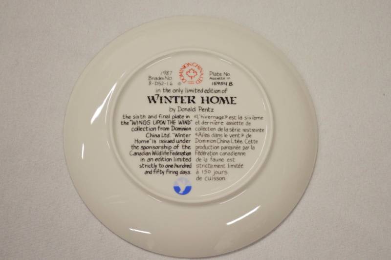 Winter Home Collectors Plate
