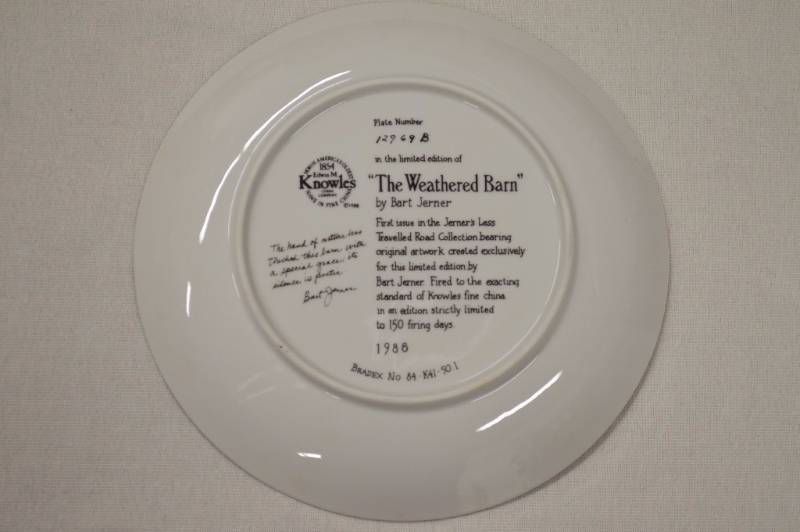 The Weathered Barn Collectors Plate