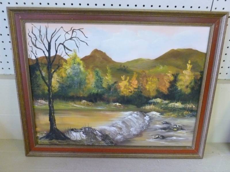lot 100 image: Oil On Canvas