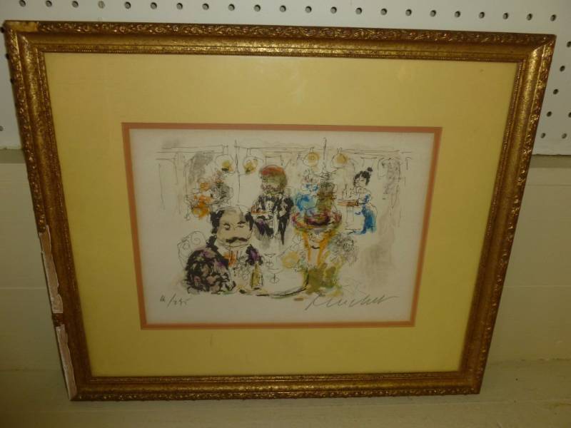 lot 101 image: Original Huchet Art With COA