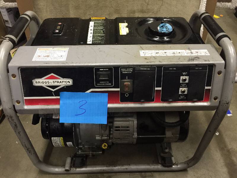 Briggs and Strtton 6250 wtts Generator works well missing tires