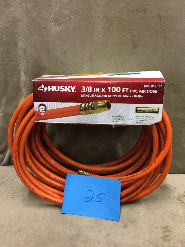 Husky 38 x 100 FT PVC Air Hose New